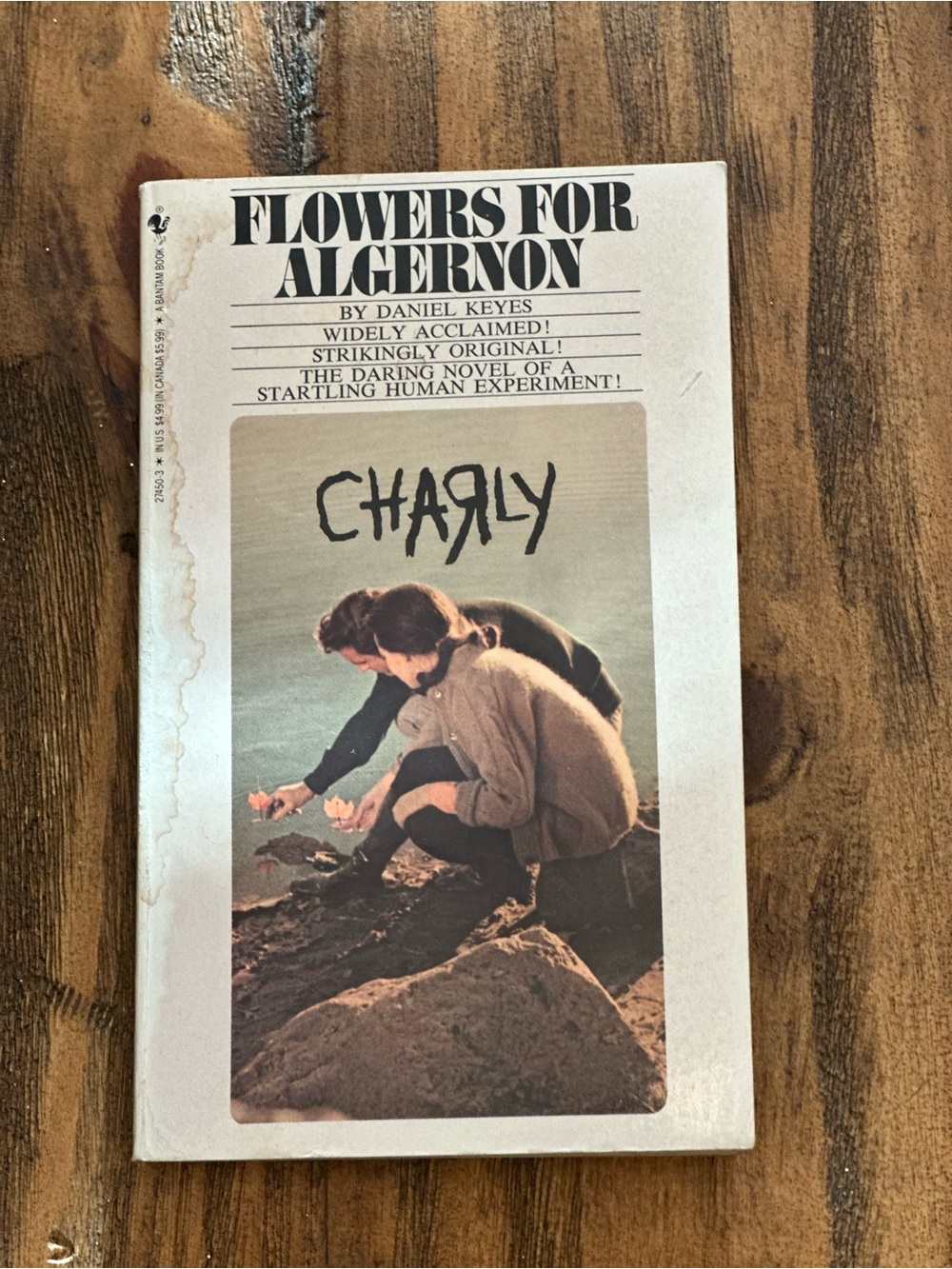 Flowers for Algernon Paperback Book - White Cover